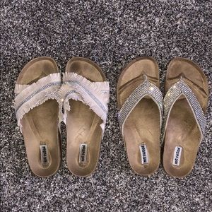 Not Rated Sandals (both pairs!)